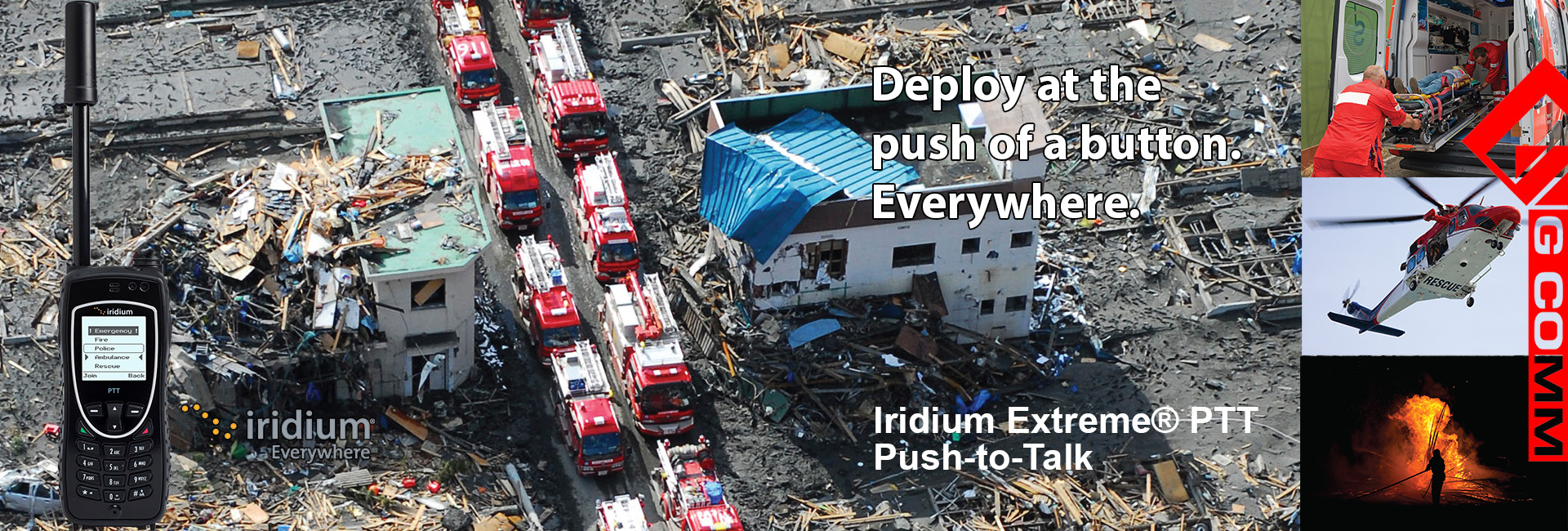 Iridium PTT disaster background